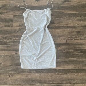 Vintage Silver Mini Dress